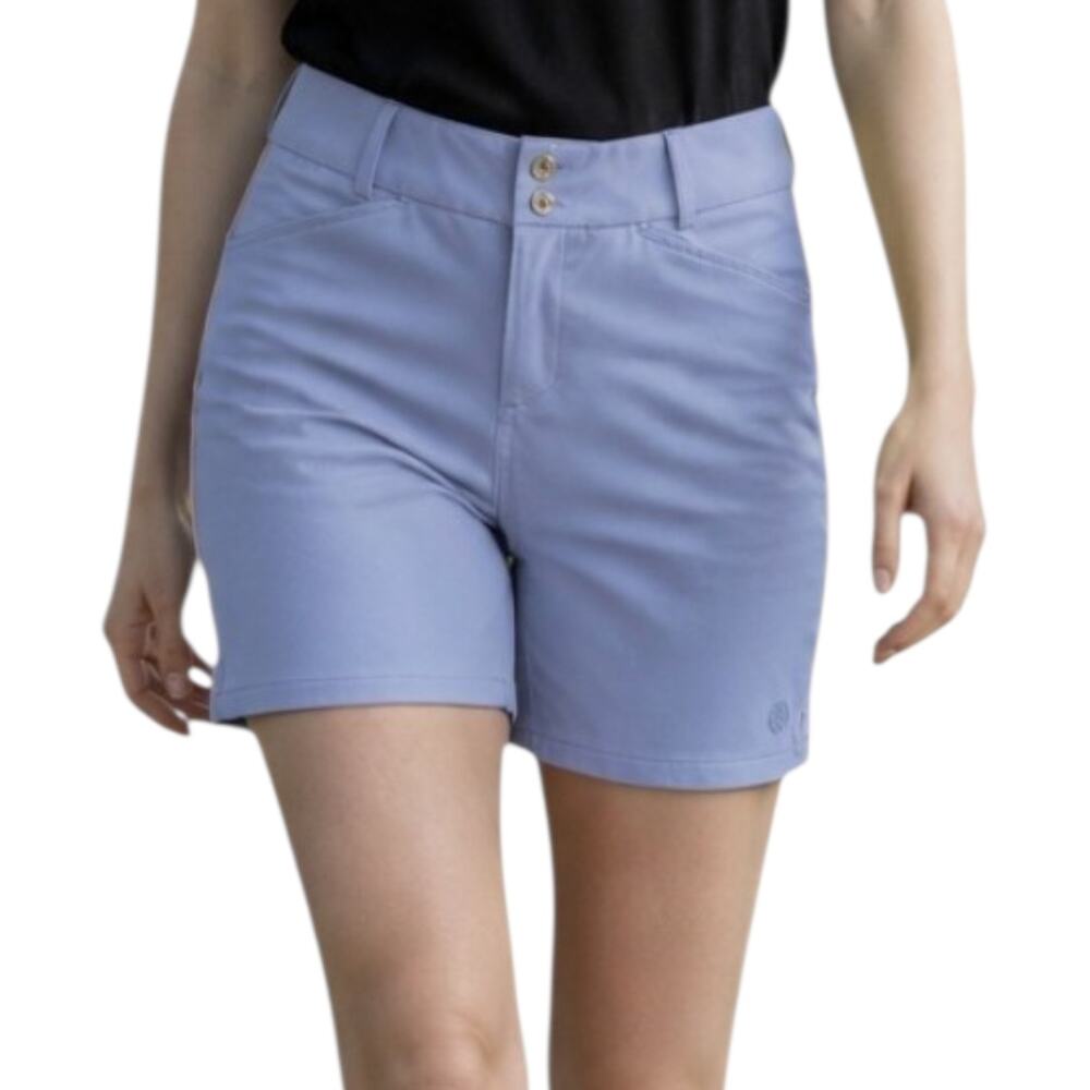 Women's Lilly Pulitzer Luxletic Fairway Performance Blue Golf Shorts UPF 50+ 4